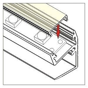 Profilé LED Bord Anodisé 1000mm