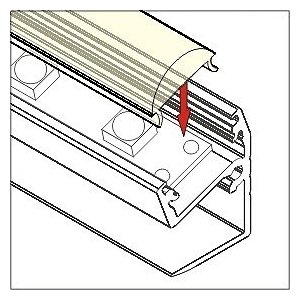 Profilé LED Bord Anodisé 1000mm