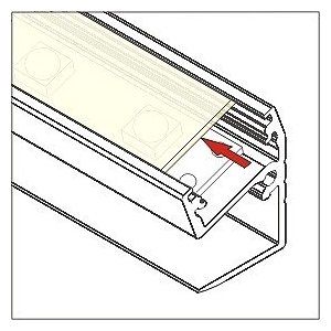 Profilé LED Bord Anodisé 1000mm