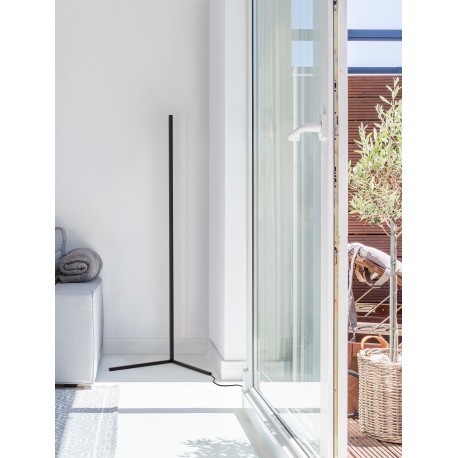 Dimmable Sandy Black Aluminium & Acrylic LED 18 Watt 230 Volt 1700Lm 3000K IP20 L: 58.5 W: 39.8 H: 140.5 cm 