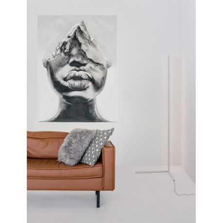Dimmable Sandy White Aluminium & Acrylic LED 18 Watt 230 Volt 1700Lm 3000K IP20 L: 58.5 W: 39.8 H: 140.5 cm 