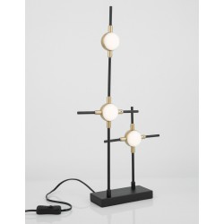 Black & Gold Metal & Acrylic LED 9 Watt 230 Volt 609Lm 3000K IP20 L: 28 W: 9 H: 52 cm 