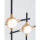 Black & Gold Metal & Acrylic LED 9 Watt 230 Volt 609Lm 3000K IP20 L: 28 W: 9 H: 52 cm 