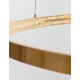 Triac Dimmable Antique Gold Brass Aluminium & Acrylic LED 60 Watt 230 Volt 4030Lm 3000K IP20 D: 110 H: 120 cm Adjustable Height