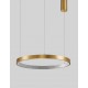 Triac Dimmable Antique Gold Brass Aluminium & Acrylic LED 35 Watt 230 Volt 2264Lm 3000K IP20 D: 60 H: 120 cm Adjustable Height 