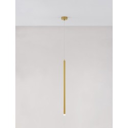 Sandy Gold Aluminium & Acrylic LED 3 Watt 230 Volt 271Lm 3000K IP20 D: 2.5 H1: 70 H2: 150 cm Adjustable Height 