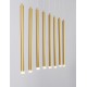 Sandy Gold Aluminium & Acrylic LED 21 Watt 230 Volt 1581Lm 3000K IP20 L: 100 W: 8 H: 180 cm Adjustable Height 