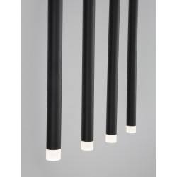 Sandy Black Aluminium & Acrylic LED 21 Watt 230 Volt 1581Lm 3000K IP20 L: 100 W: 8 H: 180 cm Adjustable Height 
