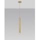 Gold Metal Gold Fabric Wire LED E27 1x12 Watt 230 Volt IP20 Bulb Excluded D: 4.5 H1: 50 H2: 180 cm Adjustable height 