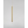 Gold Metal Gold Fabric Wire LED E27 1x12 Watt 230 Volt IP20 Bulb Excluded D: 4.5 H1: 70 H2: 180 cm Adjustable height