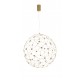 Gold Copper LED 22 Watt 230 Volt 2520Lm 3000K IP20 Led Chip: 60 Pcs D: 80 H: 330 cm Adjustable Height 