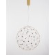 Gold Copper LED 22 Watt 230 Volt 2520Lm 3000K IP20 Led Chip: 60 Pcs D: 80 H: 330 cm Adjustable Height 