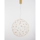 Gold Copper LED 22 Watt 230 Volt 2520Lm 3000K IP20 Led Chip: 60 Pcs D: 80 H: 330 cm Adjustable Height 