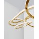 Triac Dimmable Gold Aluminium & Acrylic LED 158 Watt 230 Volt 11060Lm 3000K IP20 L: 150 W: 80 H: 150 cm Adjustable Height 