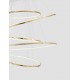 Triac Dimmable Gold Aluminium & Acrylic LED 281 Watt 230V 19670Lm 3000K IP20 D1: 120 D2: 70 H: 250 cm Adjustable Height 