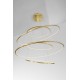 Triac Dimmable Gold Aluminium & Acrylic LED 281 Watt 230V 19670Lm 3000K IP20 D1: 120 D2: 70 H: 250 cm Adjustable Height 