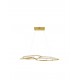 Triac Dimmable Gold Aluminium & Acrylic LED 80 Watt 230 Volt 5600Lm 3000K IP20 L: 90 W: 25.5 H: 150 cm Adjustable Height 