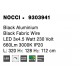 Black Aluminium Black Fabric Wire LED 3x4.5 Watt 230 Volt 660Lm 3000K IP20 L: 320 H1: 128 H2: 112 cm Adjustable 