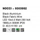 Black Aluminium Black Fabric Wire LED 48 Watt 230 Volt 1902Lm 3000K IP20 D: 40.5 H: 150 cm Adjustable Height 