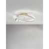 Triac Dimmable Gold Metal & Crystal LED 35W 230 Volt 3728Lm 3500K IP20 Class I D: 60 H: 15 cm