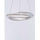 Triac Dimmable Gold Metal & Crystal LED 36W 230 Volt 3180Lm 3500K IP20 Class I D: 60 H: 120 cm Adjustable Height 