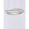 Triac Dimmable Gold Metal & Crystal LED 36W 230 Volt 3180Lm 3500K IP20 Class I D: 60 H: 120 cm Adjustable Height