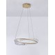 Triac Dimmable Gold Metal & Crystal LED 36W 230 Volt 3180Lm 3500K IP20 Class I D: 60 H: 120 cm Adjustable Height 