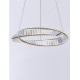 Triac Dimmable Gold Metal & Crystal LED 36W 230 Volt 3180Lm 3500K IP20 Class I D: 60 H: 120 cm Adjustable Height 