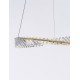 Triac Dimmable Gold Metal & Crystal LED 36W 230 Volt 3180Lm 3500K IP20 Class I D: 60 H: 120 cm Adjustable Height 