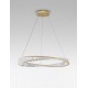 Triac Dimmable Gold Metal & Crystal LED 43W 230 Volt 4139Lm 3500K IP20 Class I D: 80 H: 120 cm Adjustable Height 