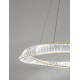Triac Dimmable Gold Metal & Crystal LED 43W 230 Volt 4139Lm 3500K IP20 Class I D: 80 H: 120 cm Adjustable Height 