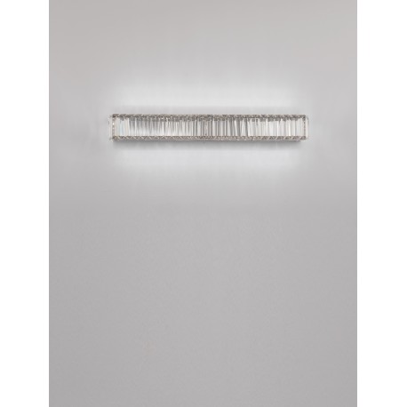 Chrome Metal & Crystal LED 19W 230 Volt 1428Lm 3500K IP20 Class I L: 7.6 W: H: 60 cm 