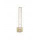 Gold Metal & Crystal LED 19W 230 Volt 1707Lm 3500K IP20 Class I L: 14 W: 4 H: 60 cm 