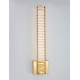 Gold Metal & Crystal LED 19W 230 Volt 1707Lm 3500K IP20 Class I L: 14 W: 4 H: 60 cm 