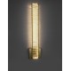 Gold Metal & Crystal LED 19W 230 Volt 1707Lm 3500K IP20 Class I L: 14 W: 4 H: 60 cm 