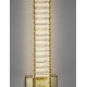 Gold Metal & Crystal LED 19W 230 Volt 1707Lm 3500K IP20 Class I L: 14 W: 4 H: 60 cm 