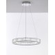 Triac Dimmable Chrome Metal & Crystal LED 41W 230 Volt 4647Lm 3500K IP20 Class I D: 60 H: 150 cm Adjustable Height 