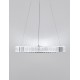 Triac Dimmable Chrome Metal & Crystal LED 41W 230 Volt 4647Lm 3500K IP20 Class I D: 60 H: 150 cm Adjustable Height 