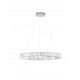 Triac Dimmable Chrome Metal & Crystal LED 47W 230 Volt 4895Lm 3500K IP20 Class I D: 80 H: 150 cm Adjustable Height 