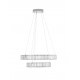 Triac Dimmable Chrome Metal & Crystal LED 92W 230 Volt 7670Lm 3500K IP20 Class I D1: 80 D2: 60 D3: 40 H: 160 cm Adjustable He