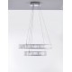 Triac Dimmable Chrome Metal & Crystal LED 92W 230 Volt 7670Lm 3500K IP20 Class I D1: 80 D2: 60 D3: 40 H: 160 cm Adjustable He