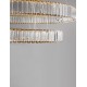 Triac Dimmable Gold Metal & Crystal LED 92W 230 Volt 7670Lm 3500K IP20 Class I D1: 80 D2: 60 D3: 40 H: 160 cm Adjustable Heig