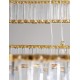Triac Dimmable Gold Metal & Crystal LED 92W 230 Volt 7670Lm 3500K IP20 Class I D1: 80 D2: 60 D3: 40 H: 160 cm Adjustable Heig