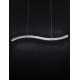 Triac Dimmable Chrome Metal & Crystal LED 43W 230 Volt 3351Lm 3500K IP20 Class I L: 100 W: 7.6 H: 150 cm Adjustable Height 