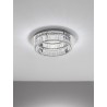 Triac Dimmable Chrome Metal & Crystal LED 29W 230 Volt 1481Lm 3500K IP20 Class I D: 50 H: 12 cm
