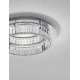 Triac Dimmable Chrome Metal & Crystal LED 29W 230 Volt 1481Lm 3500K IP20 Class I D: 50 H: 12 cm 