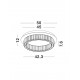 Triac Dimmable Chrome Metal & Crystal LED 29W 230 Volt 1481Lm 3500K IP20 Class I D: 50 H: 12 cm 