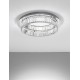 Triac Dimmable Chrome Metal & Crystal LED 41W 230 Volt 2505Lm 3500K IP20 Class I D: 60 H: 12 cm