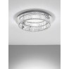 Triac Dimmable Chrome Metal & Crystal LED 41W 230 Volt 2505Lm 3500K IP20 Class I D: 60 H: 12 cm