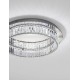 Triac Dimmable Chrome Metal & Crystal LED 41W 230 Volt 2505Lm 3500K IP20 Class I D: 60 H: 12 cm 